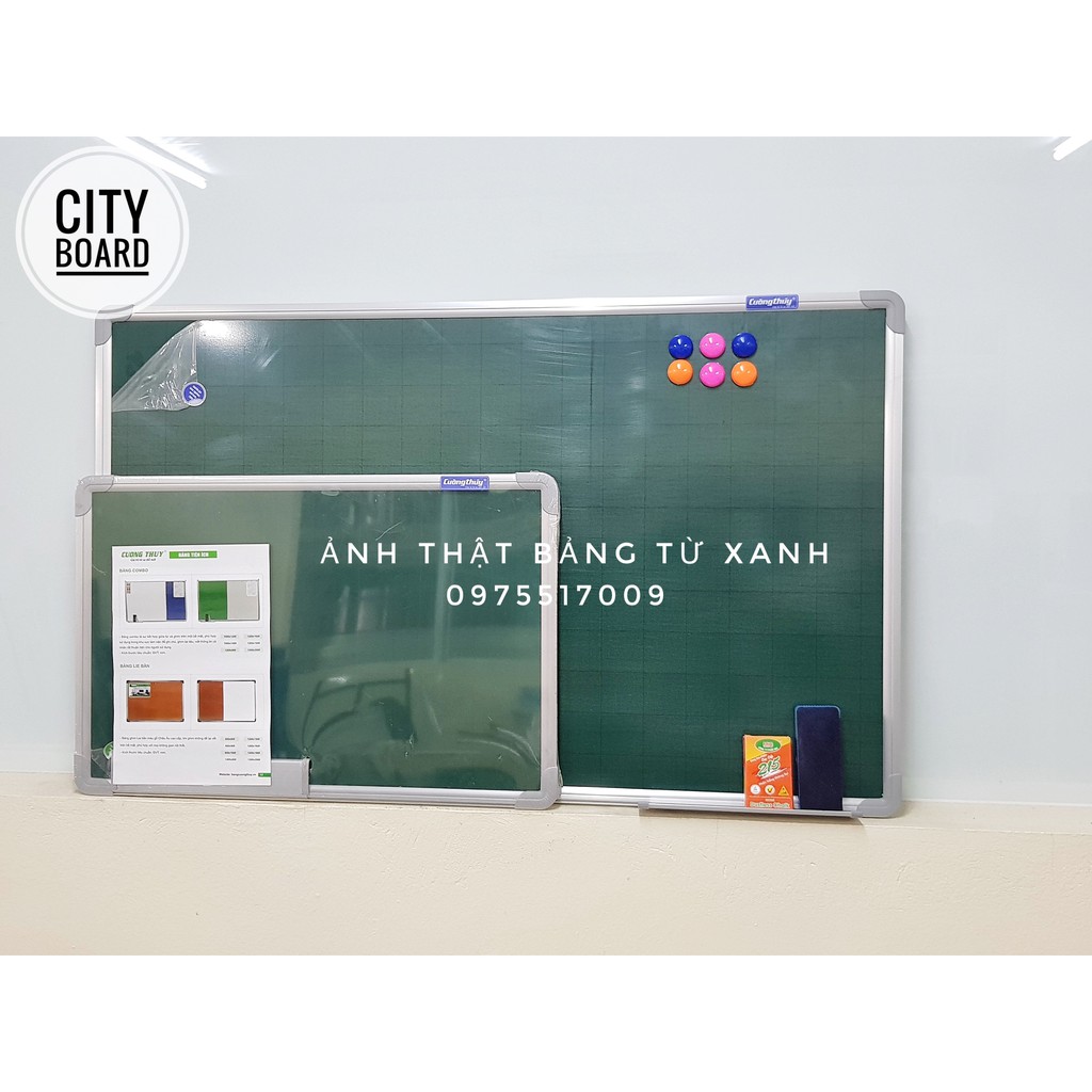 Bảng từ xanh KT: 60x80cm dòng Standard - Bảng Cường Thúy,