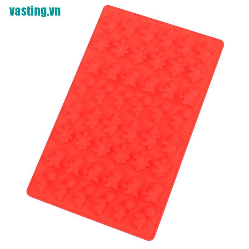 V☆Khuôn Silicon Mềm 48 Lỗ Làm Đá / Sô Cô La Hình Khủng Long