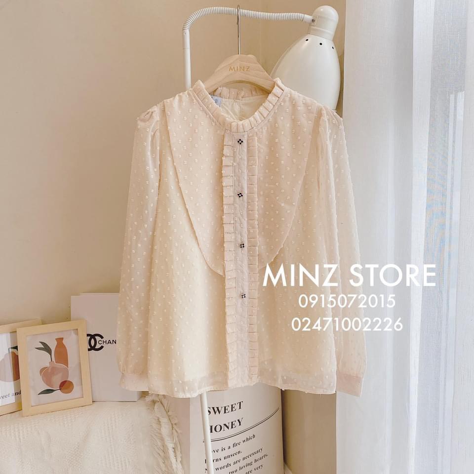Sơ mi tiểu thư cổ xếp ly A1000.320