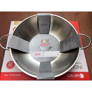 Chảo xào Inox Silit Wok 32cm💖FREESHIP💖Chảo sâu lòng chống dính chống xước inox cao cấp tiện dụng