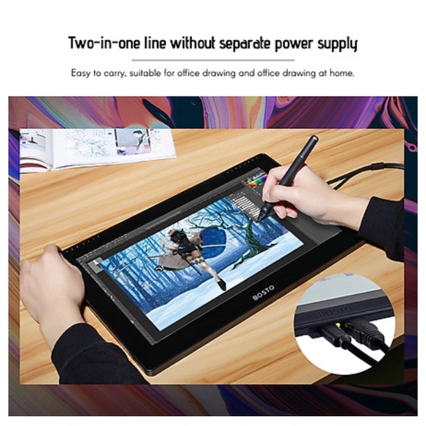 Bảng Vẽ Điện Tử BOSTO 16HD (15.6 Inch) (1920x1080)-Chính Hãng-New | BigBuy360 - bigbuy360.vn