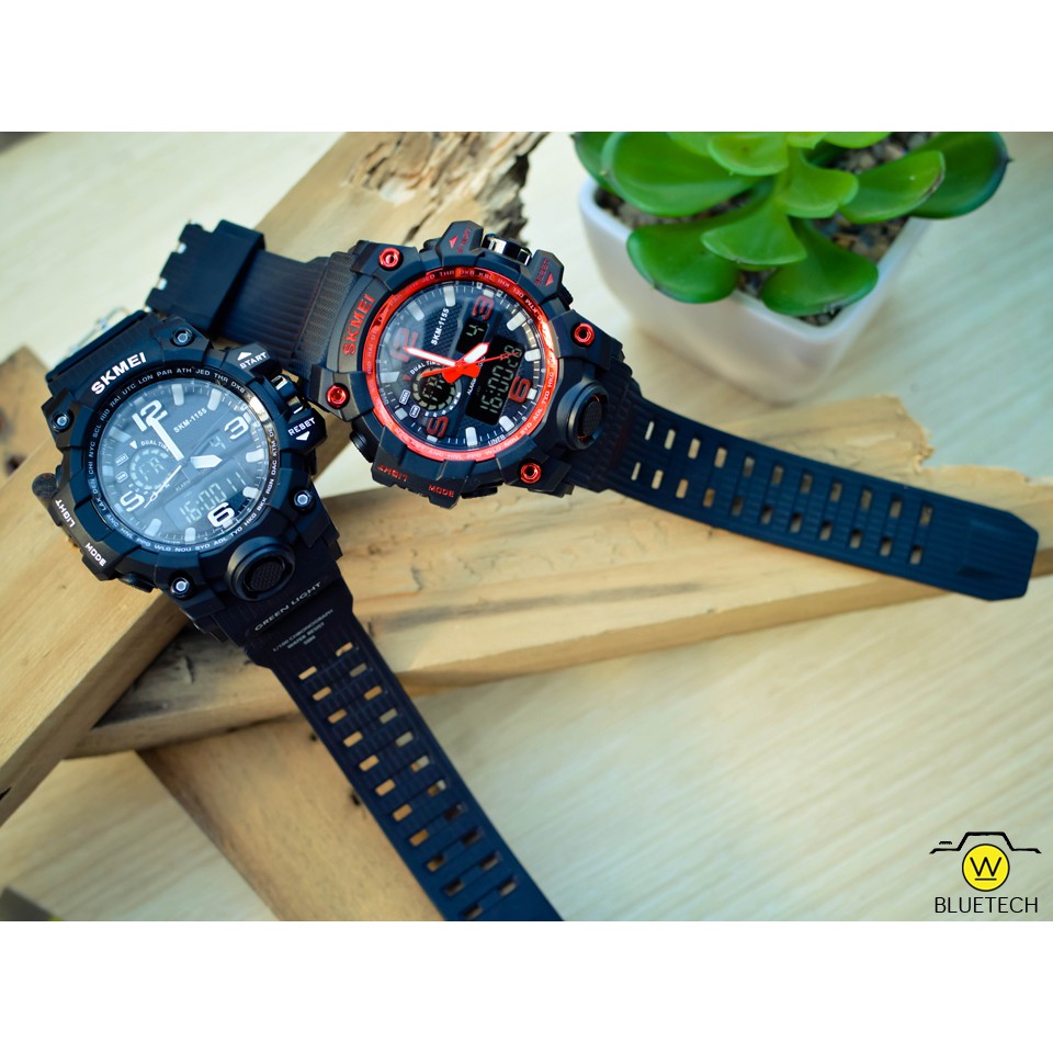 Đồng hồ Nam SKMEI 1155 điện tử chạy 2 múi giờ - Tặng kèm Hộp và Pin | BigBuy360 - bigbuy360.vn