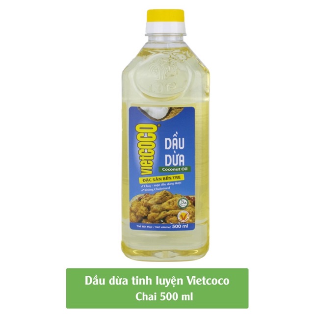 Dầu dừa Vietcoco cooking oil, 500ml
