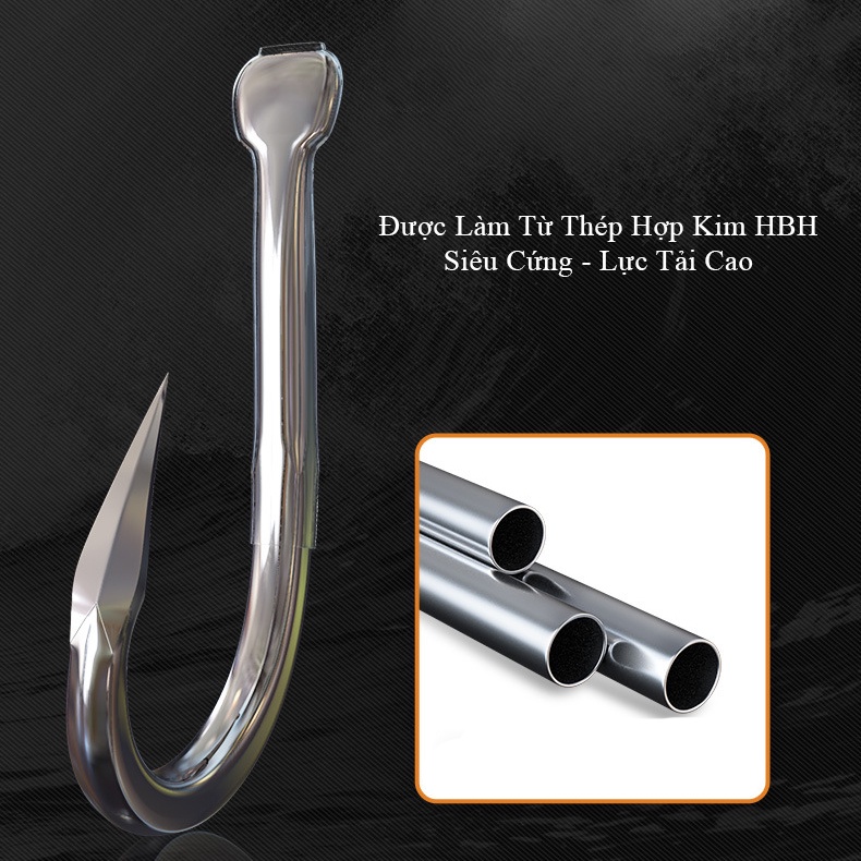 Lưỡi Săn Hàng Chuangwei ROCVAS - [ Hộp 12 Lưỡi ] Cao Cấp - Chuyên Săn cá Lớn Siêu Bền Siêu Cứng - CW04