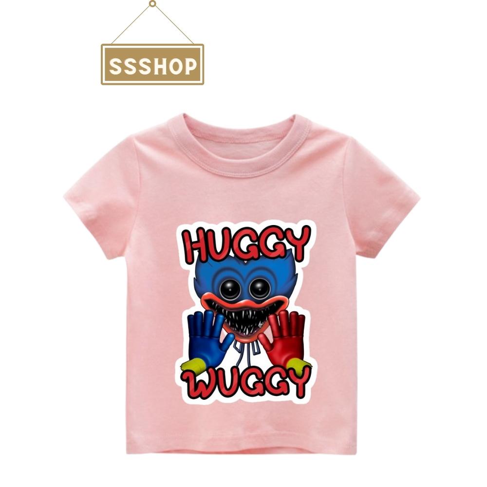 Áo thun bé trai và bé gái in hình Huggy Wuggy, Áo Poppy Playtime chất liệu cotton thoáng mát mềm mịn SSSHOP 19