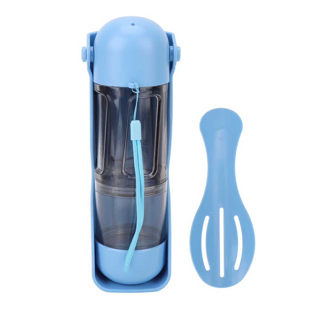 Oxygen072 Bình nước di động cho thú cưng – Dụng cụ uống nước cầm tay du lịch tiện dụng cho chó mèo - Đa chức năng có dây buộc 300ml
