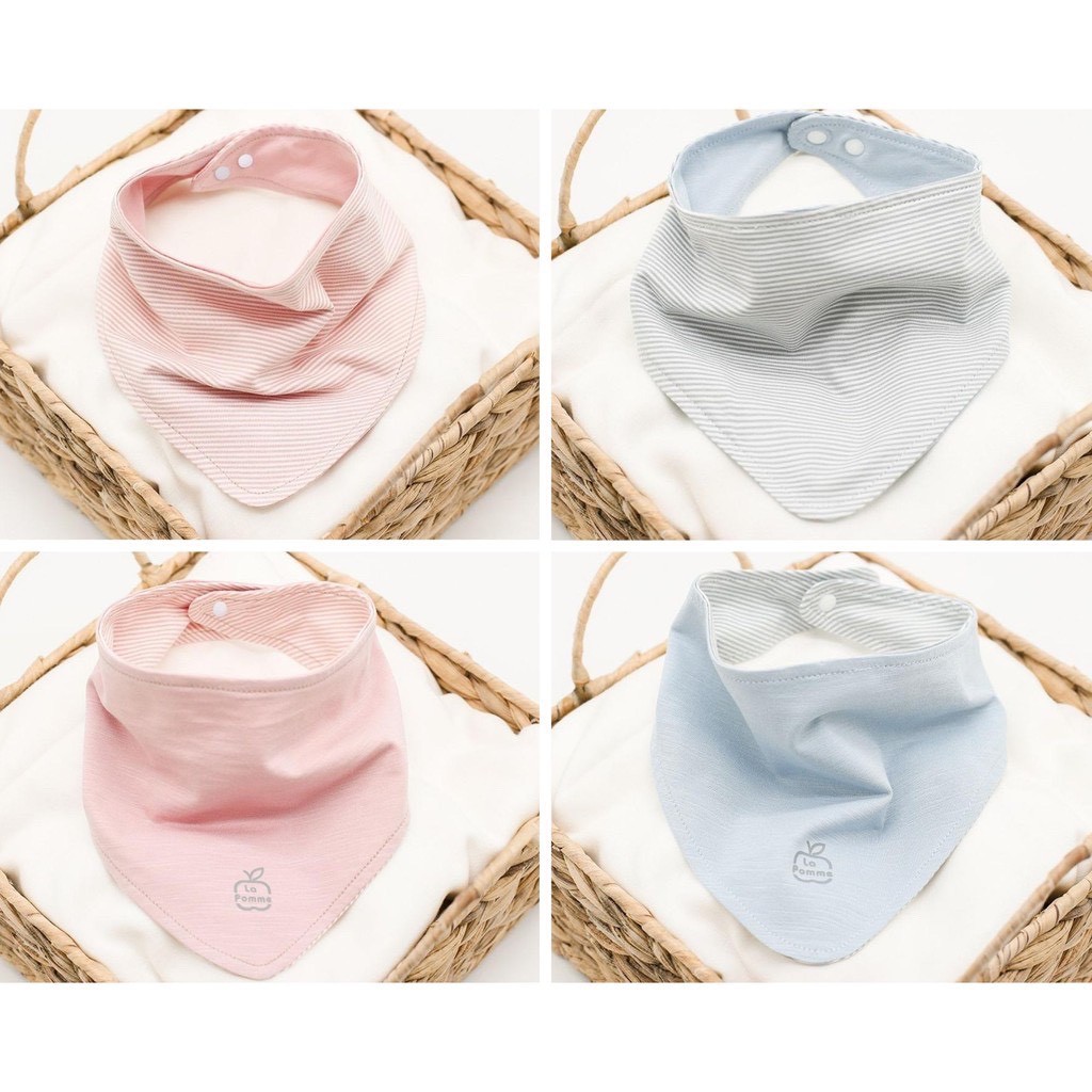 Lapome - Set 2 yếm tam giác kẻ sọc