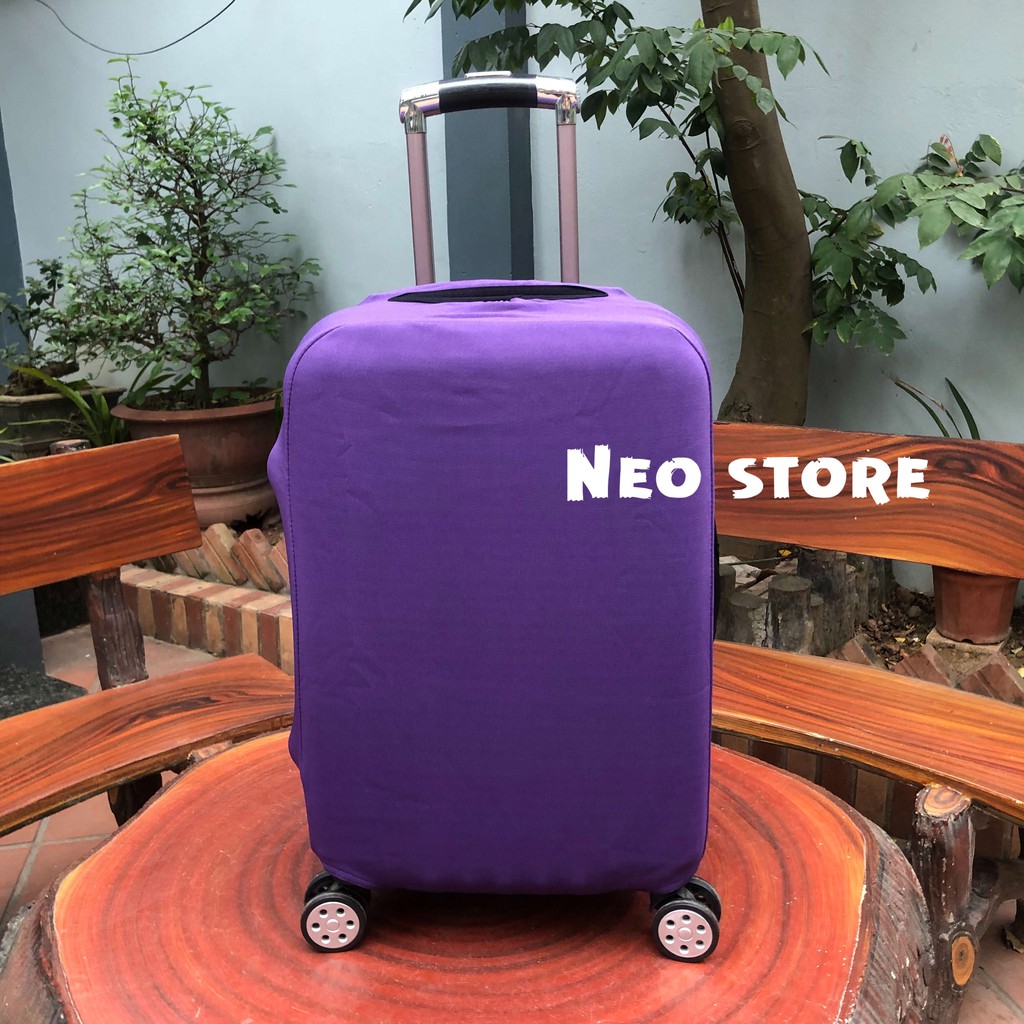BỌC Vali Du Lịch TÍM NHẠT Trơn Bảo Vệ Va Đập Chống Sốc Chống Móc Đồ 2019