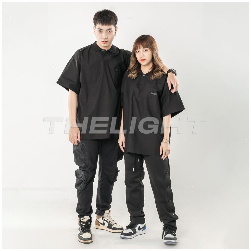 Áo Polo Fear Of God FOG Black Poplin 7th Collection