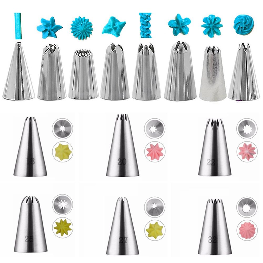 Đui bắt bông kem trang trí bánh bằng thép không gỉ chất lượng cao