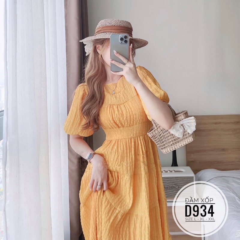 Đầm maxi xốp bigsize