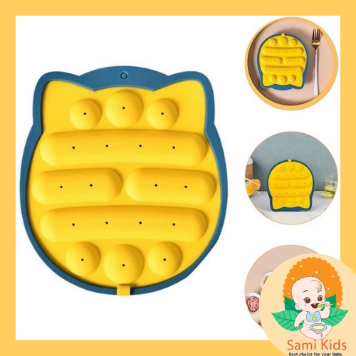 Khuôn silicon hình cú mèo làm xúc xích, khay làm lạp xưởng cho bé ăn dặm SAMI KIDS