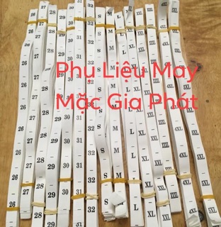 NHÃN SIZE IN GIẤY DAI [500 SIZE/BÓ]