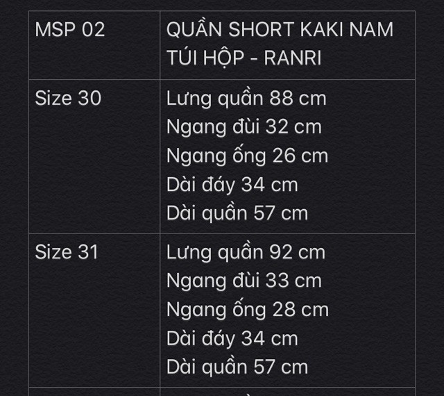 MSP 02 & 0414 - QUẦN SHORT KAKI TÚI HỘP NAM vải đẹp - Rănri | BigBuy360 - bigbuy360.vn