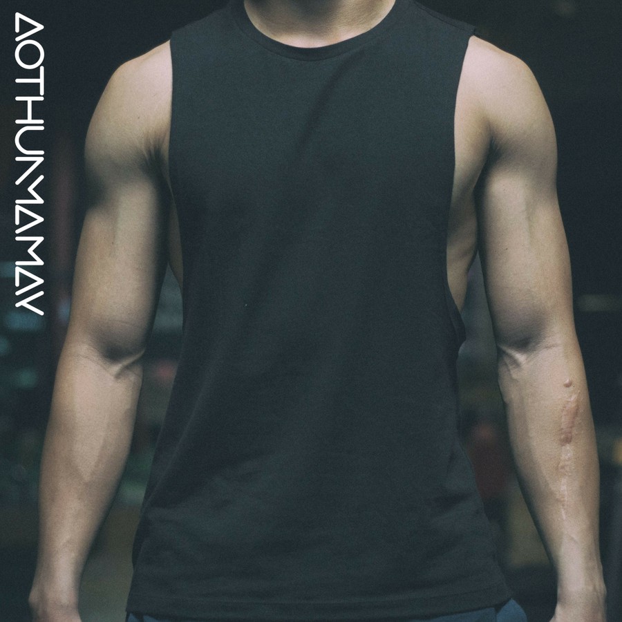 Áo Tanktop Đen Mạ May | BigBuy360 - bigbuy360.vn