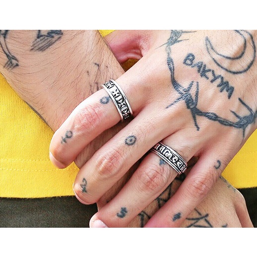 Nhẫn unisex Chrome Heart Plus floral hợp kim titan cao cấp - Shop Lộc Độc Và Lạ 92