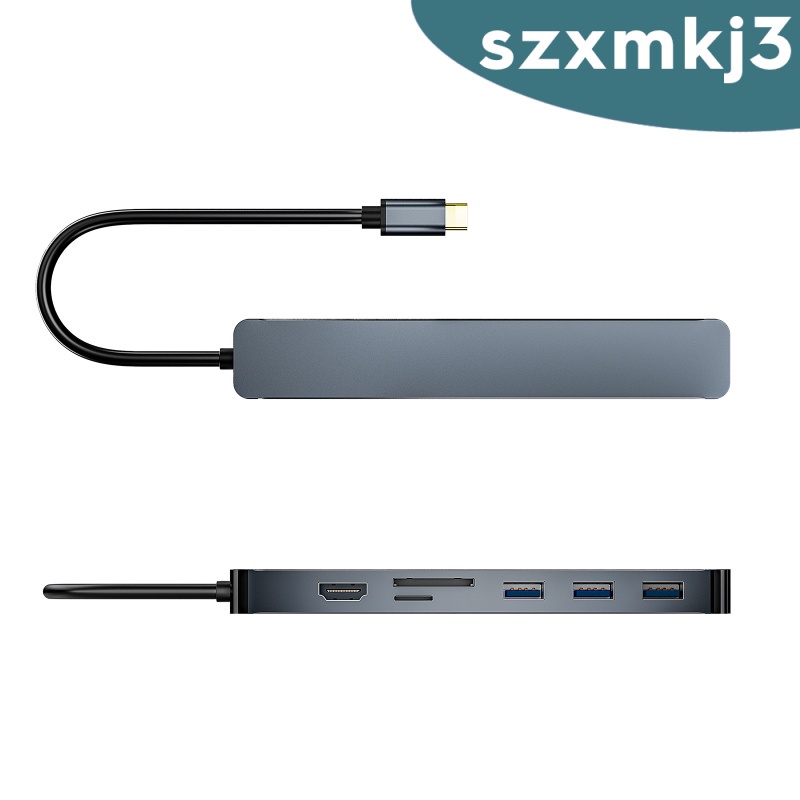 [giá giới hạn] 7 in 1 USB 3.0 Type-C to HDMI VGA Hub Multiport Adapter Dongle