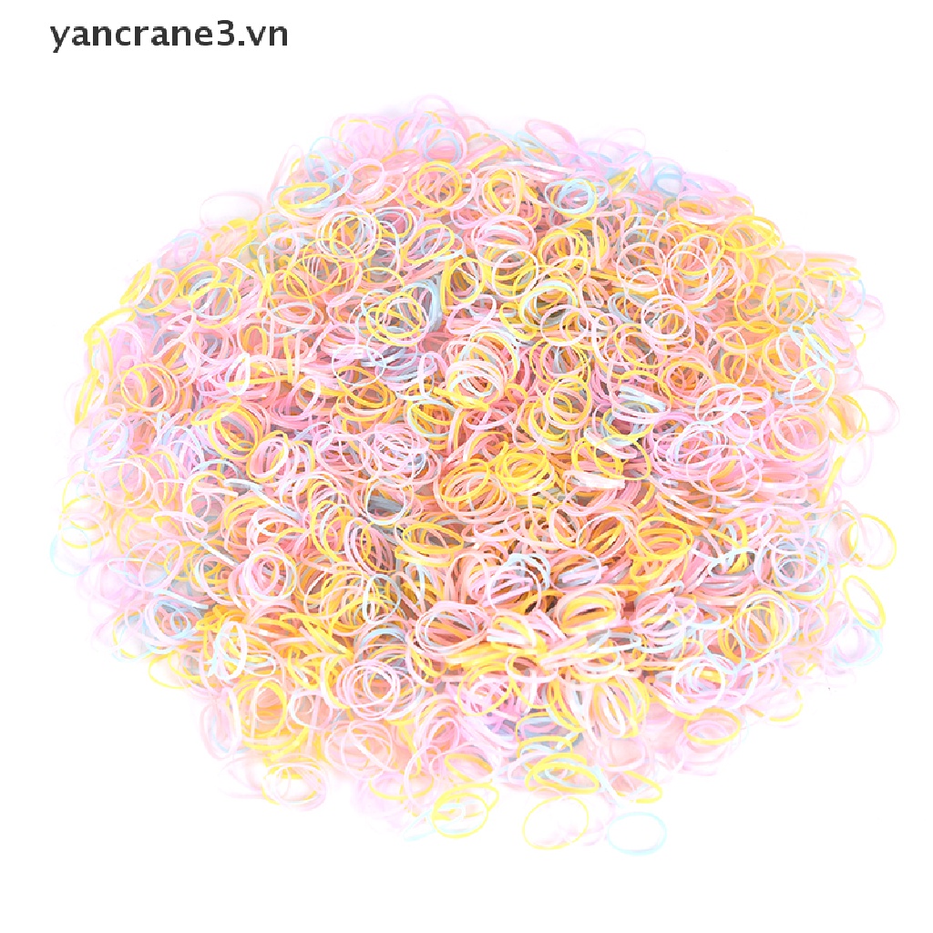 Set 2500 Dây Chun Buộc Tóc Trong Suốt Co Giãn Cho Bé yancrane3.vn