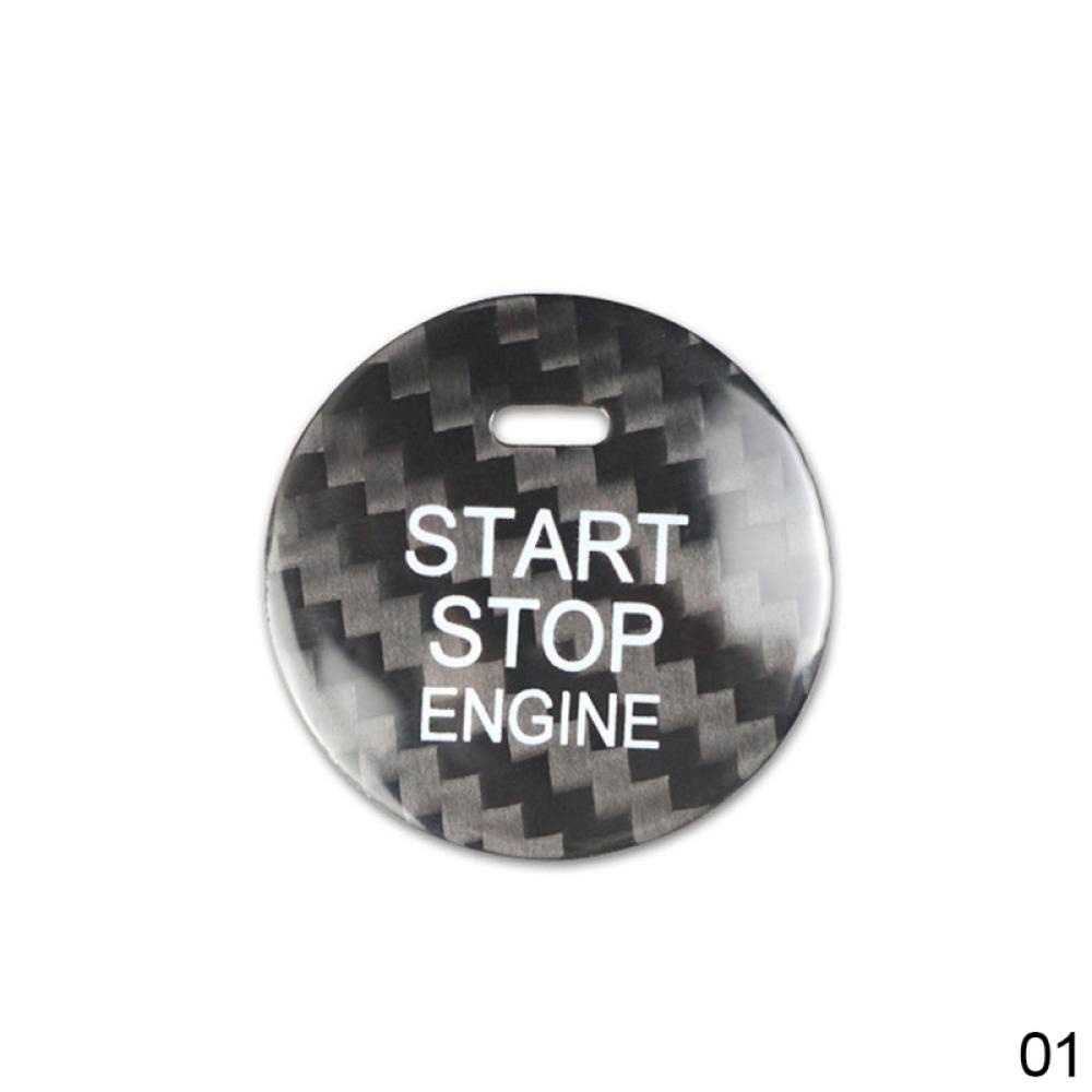 Miếng Dán Nút Khởi Động Xe Hơi Bằng Sợi Carbon Cho Mazda 3 Axela CX-3 CX-5 CX-8 MX-5 G7J1