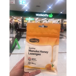 Kẹo ngậm mật ong vị chanh Comvita Manuka Honey Lozenges 500gram/ 54gram