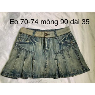 Chân váy jeans y2k 2hand siêu ngắn siêu rẻ