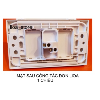 CÔNG TẮC ĐƠN 1 CHIỀU  VÀ 2 CHIỀU LiOA VỚI MẶT MODULE CONPT,