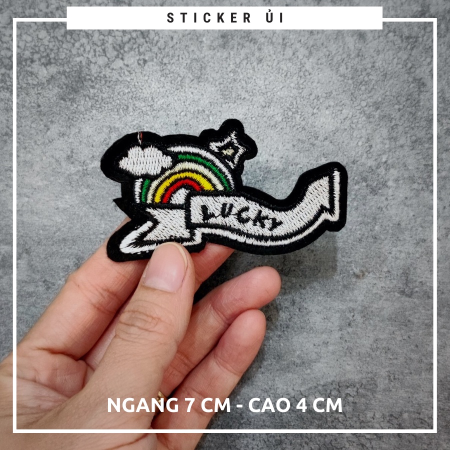 Sticker ủi áo đủ kích cỡ dùg làm miếng dán quần áo rách, miếng vá quần áo, miếng dán ủi quần áo Phụ Kiện Thời Trang