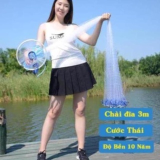 Chài lưới đánh cá 3m chất 8kabsan6