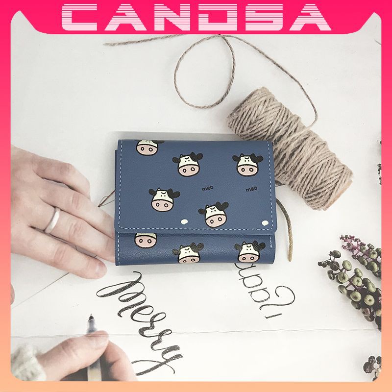 Ví nữ ngắn đẹp cầm tay mini nhỏ gọn bỏ túi nhiều ngăn dễ thương NG44