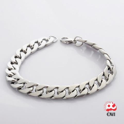 Lắc tay cao cấp titan nam kiểu lặc 9mm đẹp sang trọng thép không gỉ PT JEWELRY