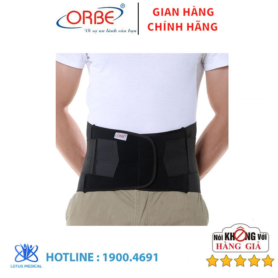 Đai thắt lưng ORBE hợp kim nhôm - Cố định vùng thắt lưng, ổn định vùng thắt lưng sau chấn thương.