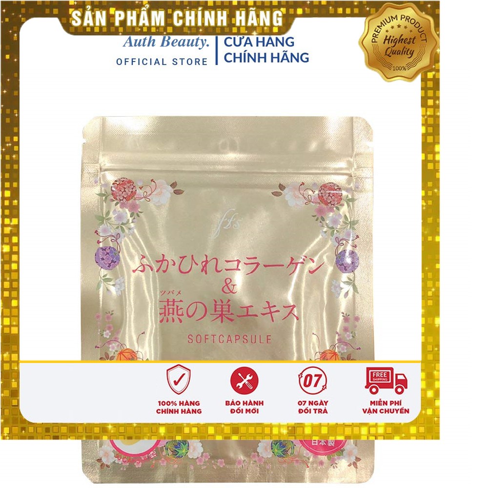 nội địa Nhật - Collagen Tươi chiết xuất tổ yến 30 Viên- Chống Lão Hóa Da và Tốt Cho Sức Khỏe.