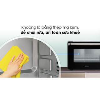 Lò nướng Sharp (Nhật Bản) EO-B46RCSV-BK 46 lít (Sản phẩm 100% chính hãng)