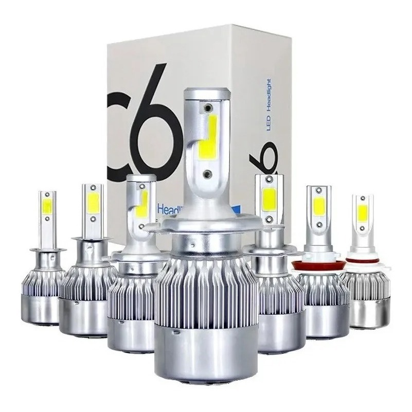 Đèn pha LED C6 H4 H7 H11 9012 9004 chất lượng cao chuyên dụng cho xe hơi