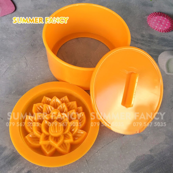 Khuôn bánh 10cm, 12cm, 14cm khuôn nhận xôi cơm tròn lớn, trung thu Plastic circle cake Mold