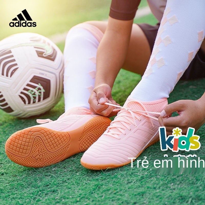 Giày đá bóng trẻ em ADIDAS / Adidas chính hãng đế dài Falcon 20.4 Dụng cụ tập luyện trẻ em có gai