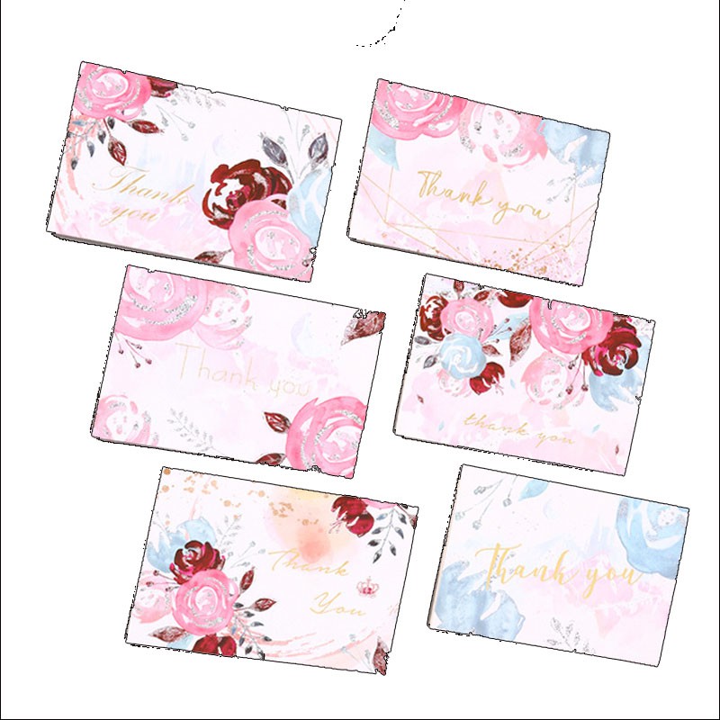 Bộ 6 thiệp cảm ơn mừng Giáng Sinh thiết kế sáng tạo kèm phong bì