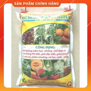 Nấm ủ Trichoderma 1kg chuyên ủ phân chuồng,phân hữu cơ, hạn chế nấm đất