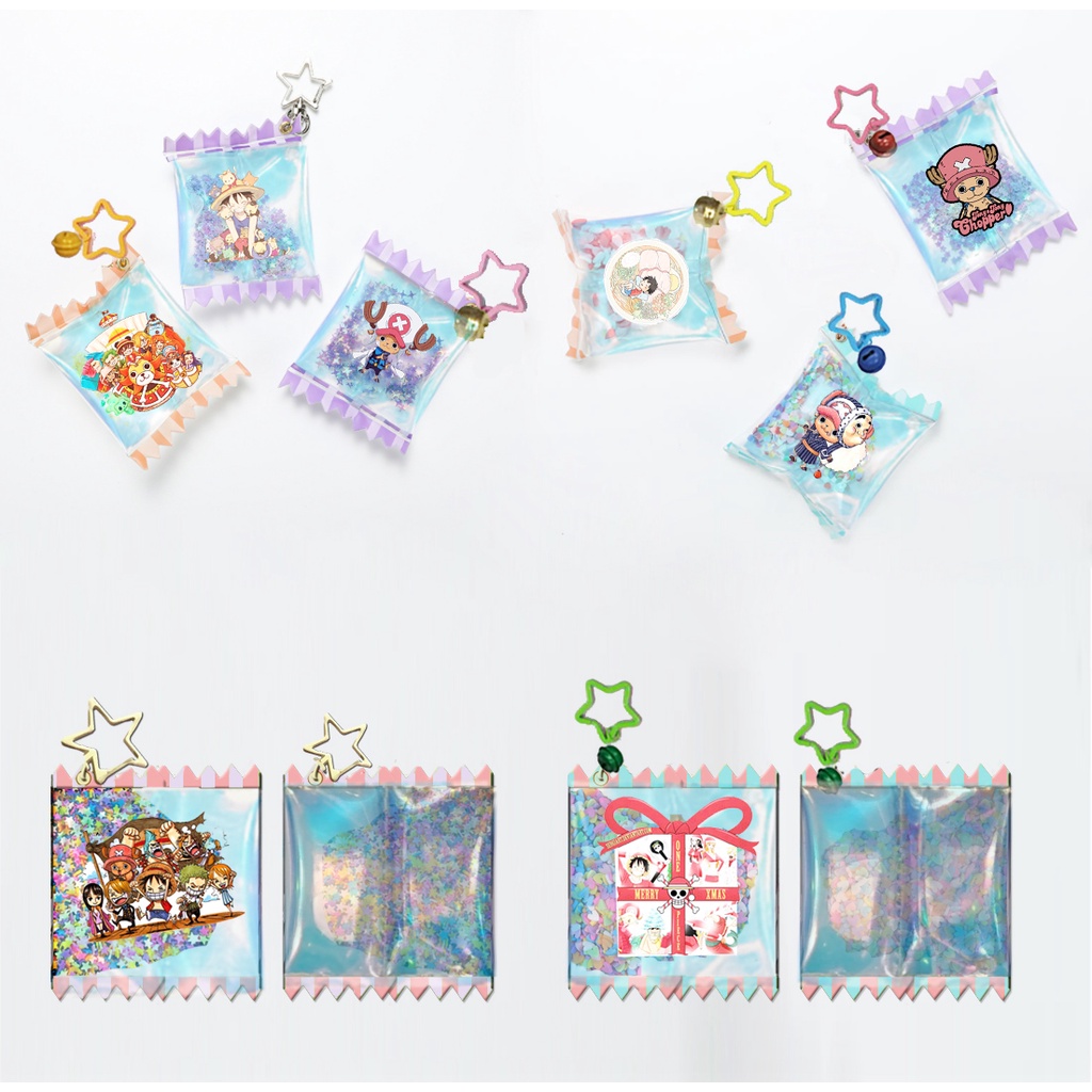 móc khoá kẹo shin MKCS1 charm shaker cậu bé bút chì doraemon totoro vô diện chuột vàng one piece sumikko jinbeisan kero