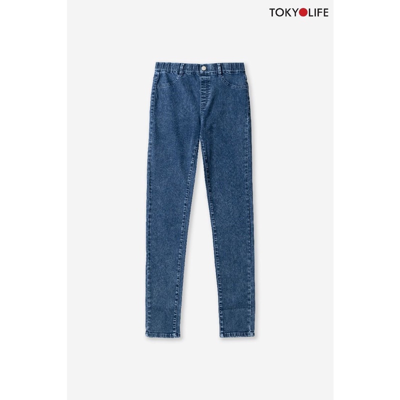 Quần Leggings Jean Nữ dáng dài cạp chun TOKYOLIFE I9JEA004I | WebRaoVat - webraovat.net.vn