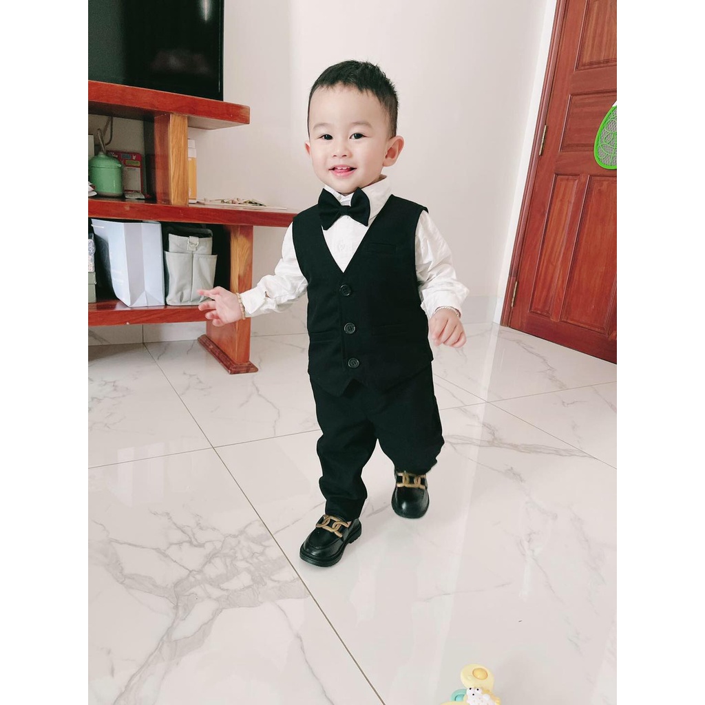 Set Gile Đen Cho Công Tử Nhí