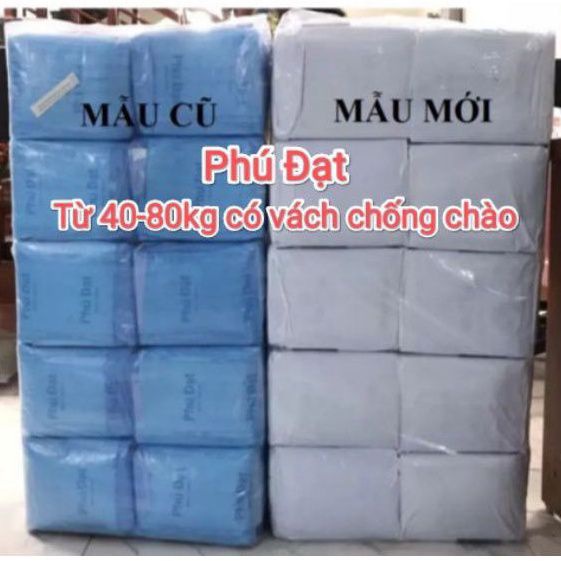 Tã bỉm dán Phú đạt Có vách hai bên ( 10 gói 100miếng) dành cho người già, phụ nữ sau sinh: Sizetừ 40-80kg Siêu thấm  hút