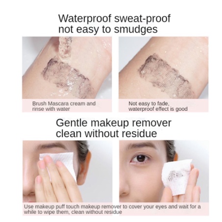 Mascara Mascara mắt to và dày Mascara nối mi dạng lỏng không thấm nước, làm dài và cong mi, không dễ lem, lâu trôi, đầu cọ mảnh tự nhiên, kiểu mi cong tự nhiên,