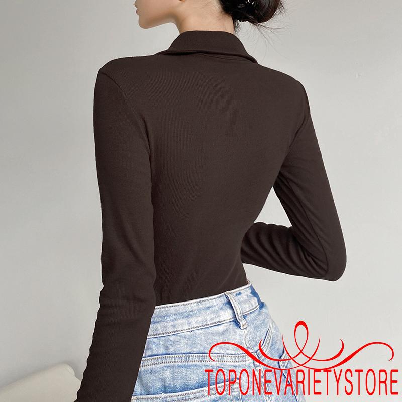 Áo liền quần tay dài cổ chữ V màu sắc nhã nhặn cho nữ | BigBuy360 - bigbuy360.vn