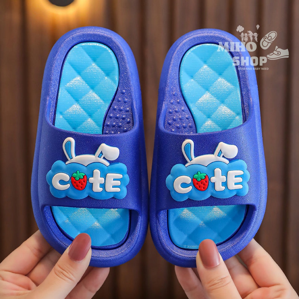 [FreeShip] Dép Quai Ngang Cute Siêu Xinh Cho Bé Trai Bé Gái Đế Chống Trượt