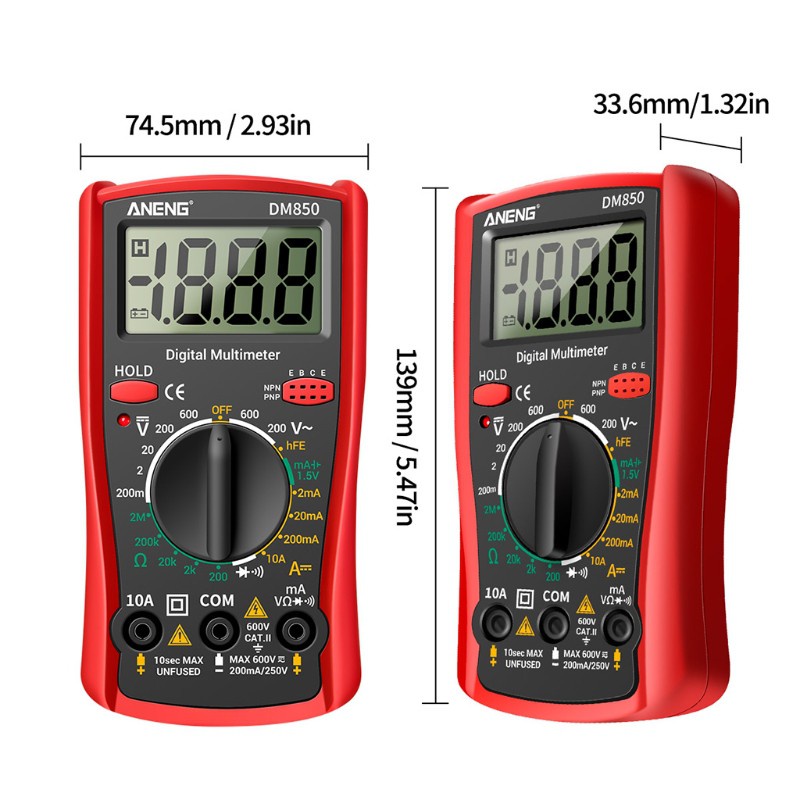 Đồng hồ vạn năng kỹ thuật số dm850 chuyên nghiệp 1999 số đếm