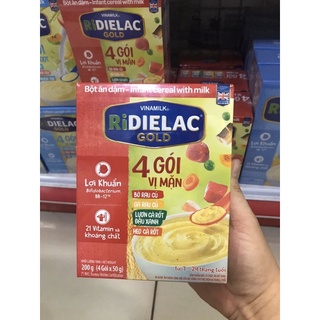 bột ăn dặm Ridielac 4 gói vị mặn 200g