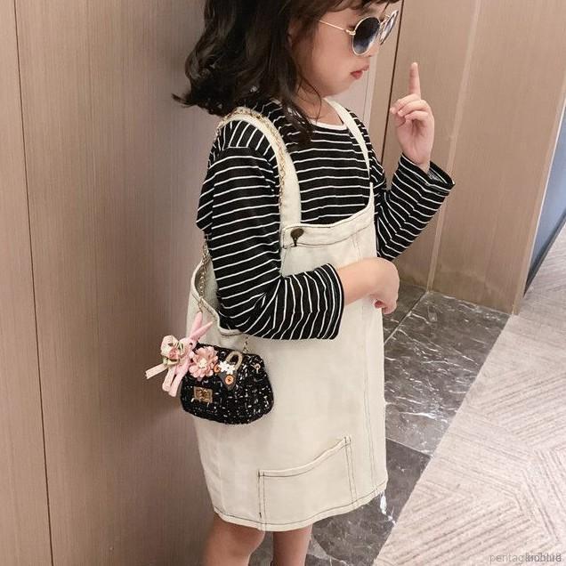 Túi Đeo Chéo Hình Vuông Kiểu Hàn Quốc Dễ Thương Cho Bé