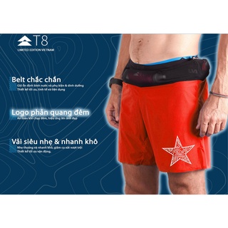 Quần Chạy Bộ Nam T8 Sherpa Shorts V2 - Red