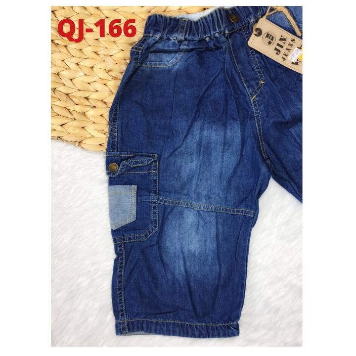 QUẦN SHORT JEAN BÉ TRAI TÚI HỘP 25-27kg.